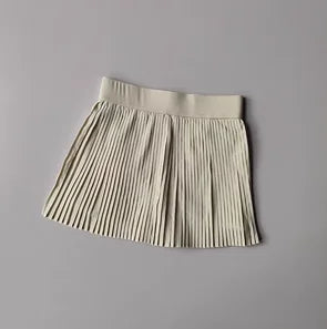 Floral Pleated Sports Skirt with Built-in Shorts