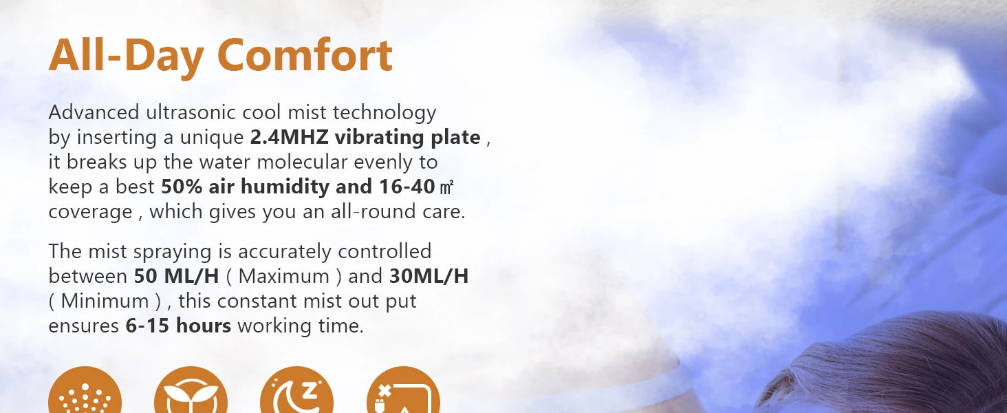 550ml Wood Grain USB Essential Oil Diffuser