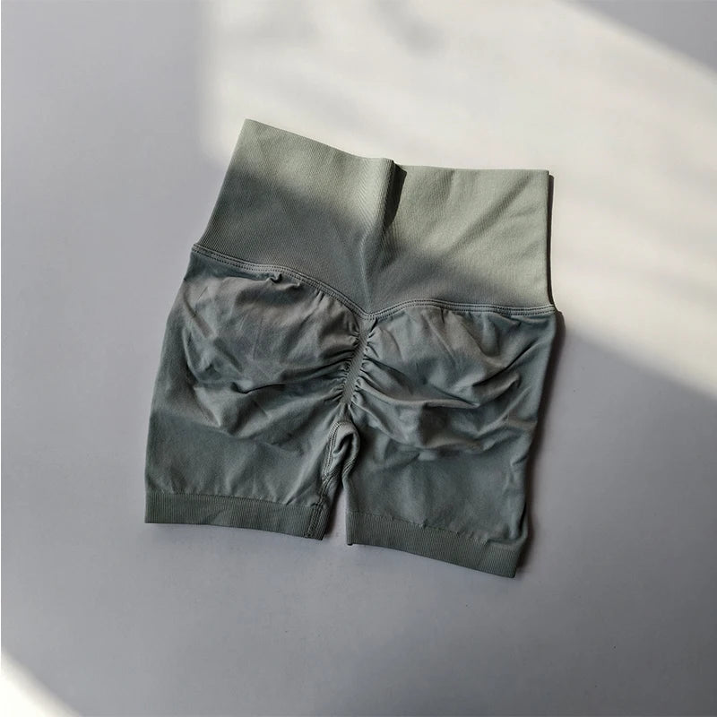 Summer High-Waist Women's Yoga Shorts Breathable Fitness Butt Lits