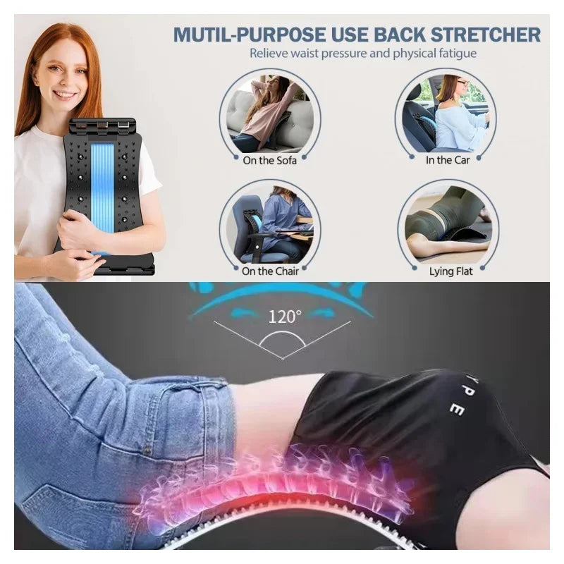 Back & Lumbar Stretching Device – Yoga Fitness Massager