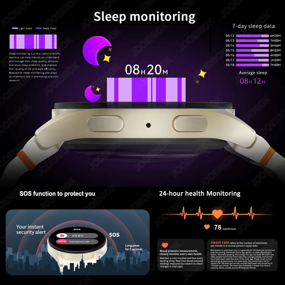 Galaxy Watch 7 Smartwatch – HD AMOLED, Fitness Tracker, Waterproof, Bluetooth Calls