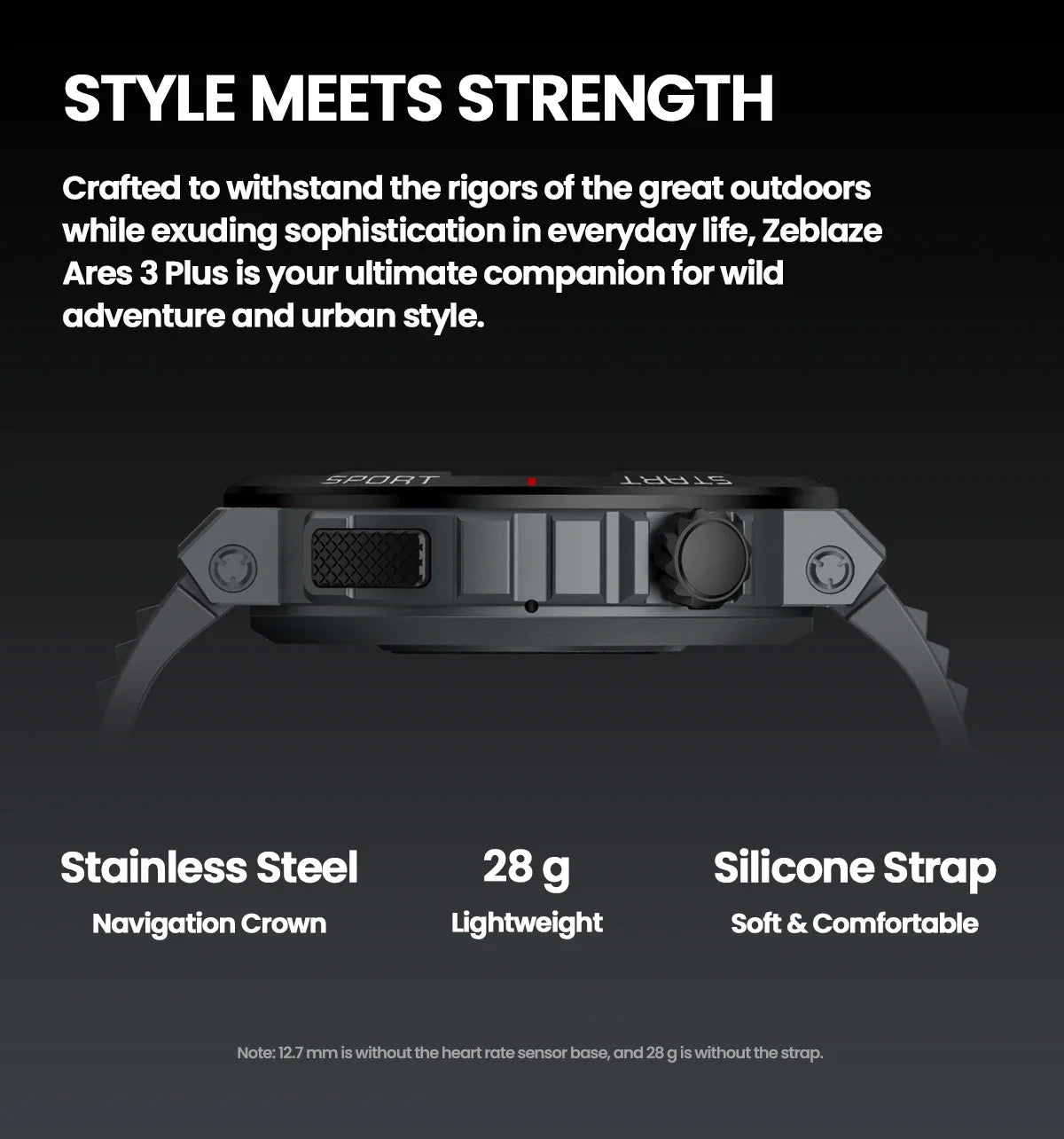 Zeblaze Ares 3 Plus Smartwatch – 1.43" HD AMOLED