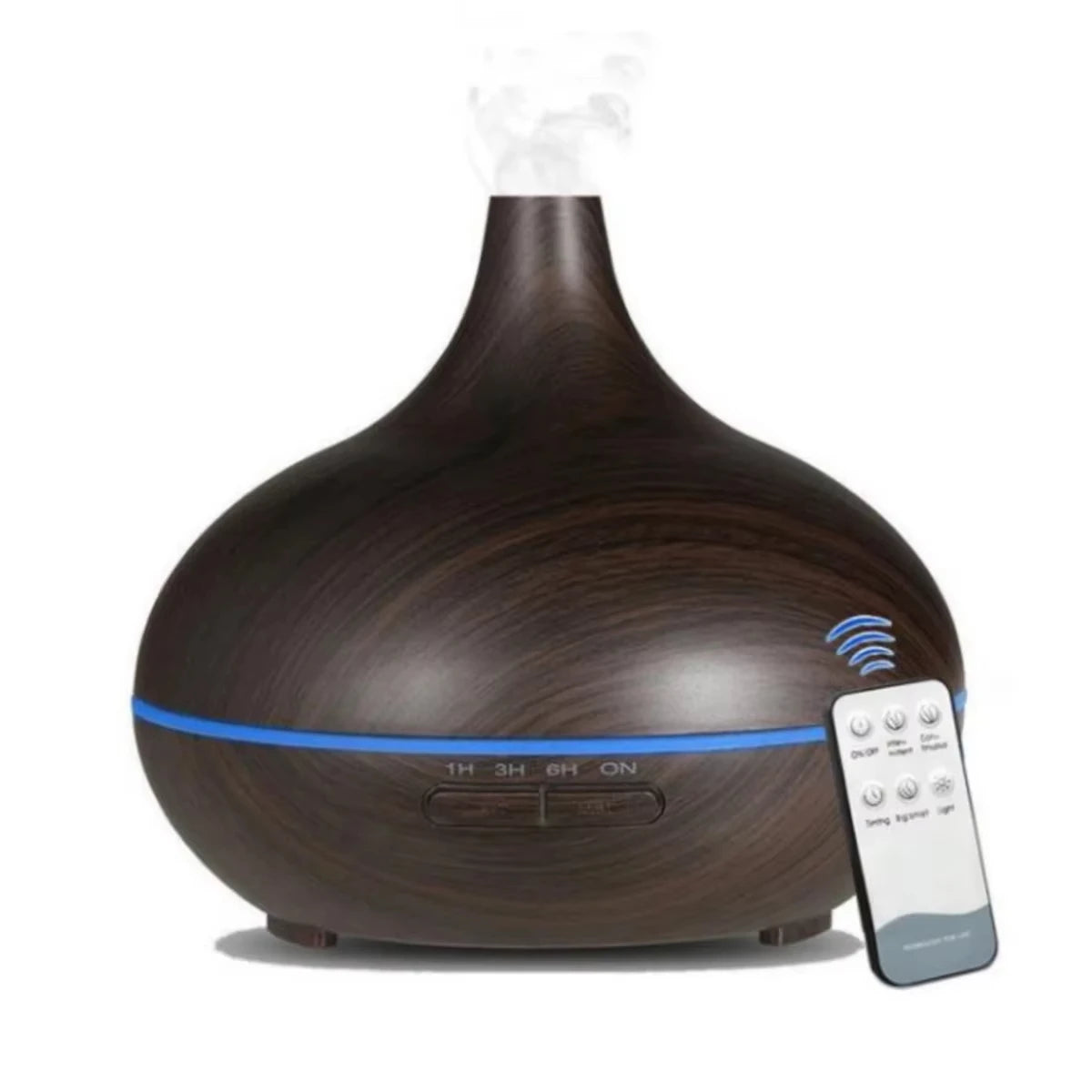 Wood Grain Ultrasonic Air Humidifier & Essential Oil Diffuser