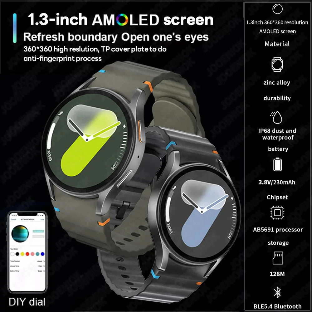 Galaxy Watch 7 Smartwatch – HD AMOLED, Fitness Tracker, Waterproof, Bluetooth Calls