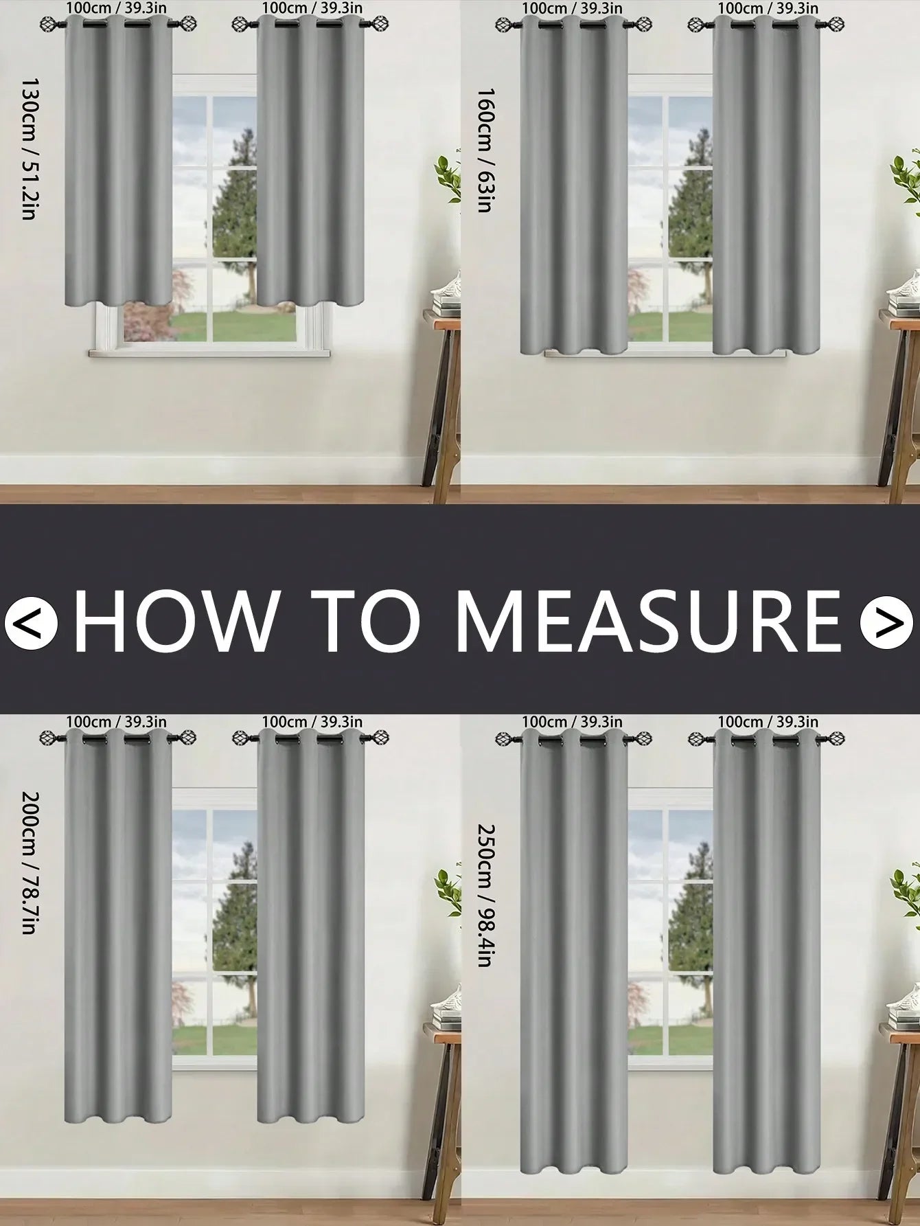 1pc Solid Blackout Curtain with Grommets