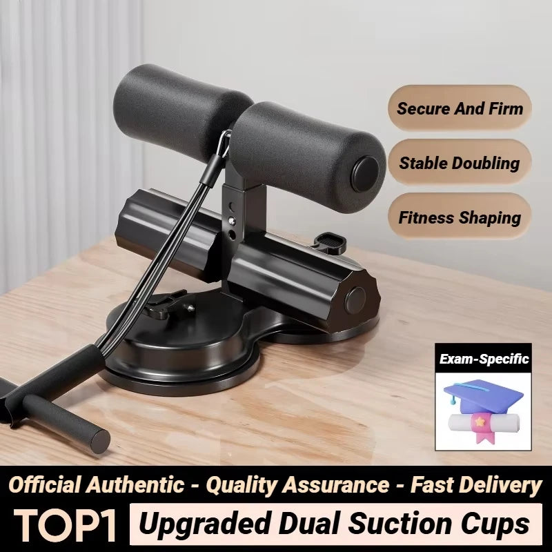 Adjustable Sit-Up Bar with Suction Base