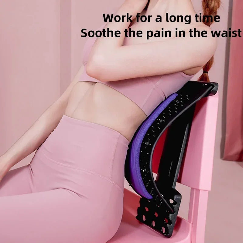Back & Lumbar Stretching Device – Yoga Fitness Massager