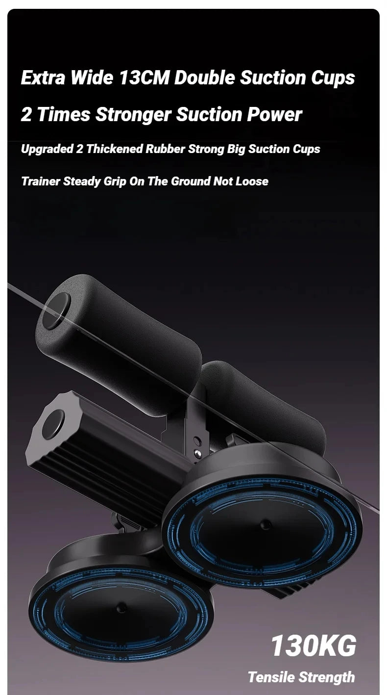 Adjustable Sit-Up Bar with Suction Base