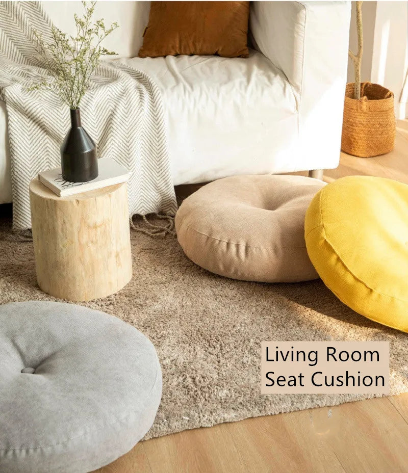 Solid Color Floor Seat Pillow