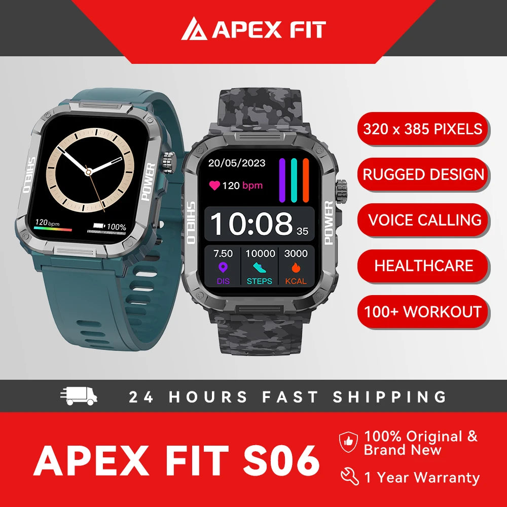 Apex Fit Sport S06 Smartwatch – 1.91" Touch Screen