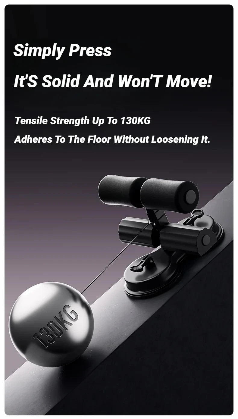 Adjustable Sit-Up Bar with Suction Base