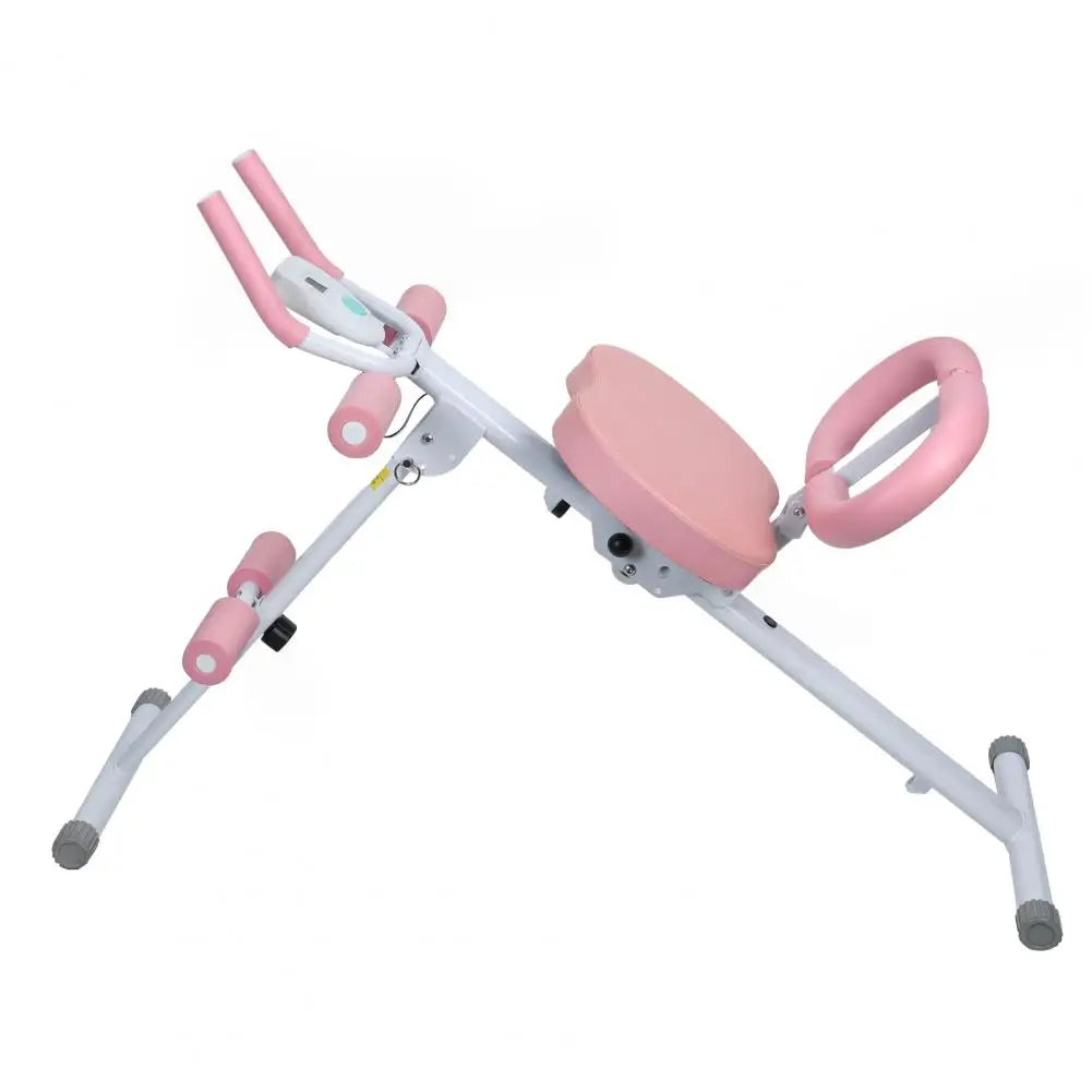 Foldable Adjustable Ab Machine – Home Core Trainer with Knee Protection