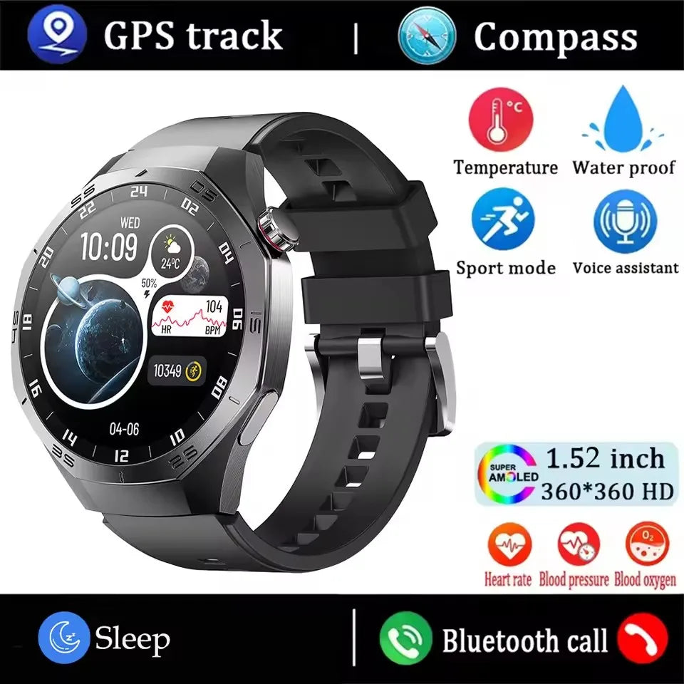 Huawei GT5 Pro Smartwatch – AMOLED, GPS, Heart Rate & Bluetooth Calling