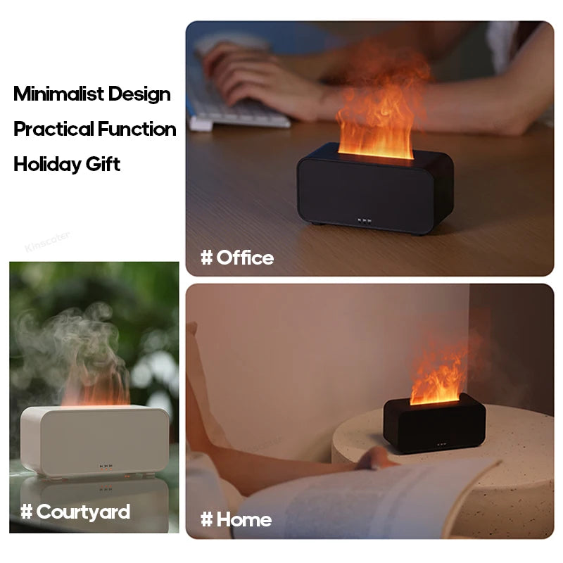 Mini Aromatherapy Flame Simulation Humidifier