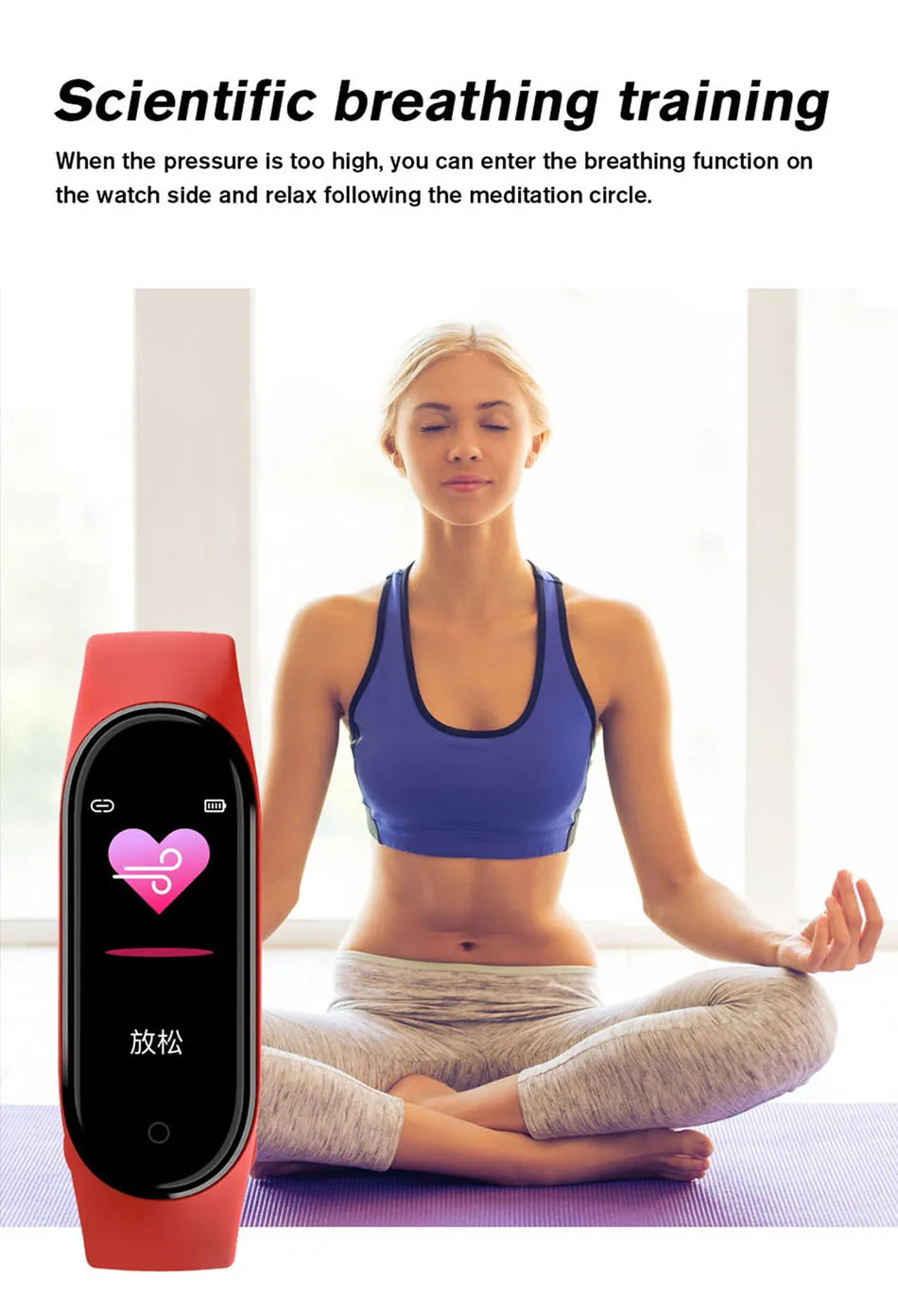 M6 Smart Watch – Fitness Tracker, Heart Rate & Blood Pressure Monitor