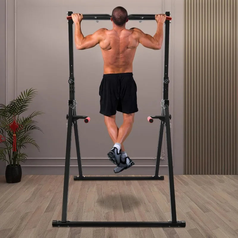 440 lbs Capacity Free-Standing Pull-Up & Dip Station