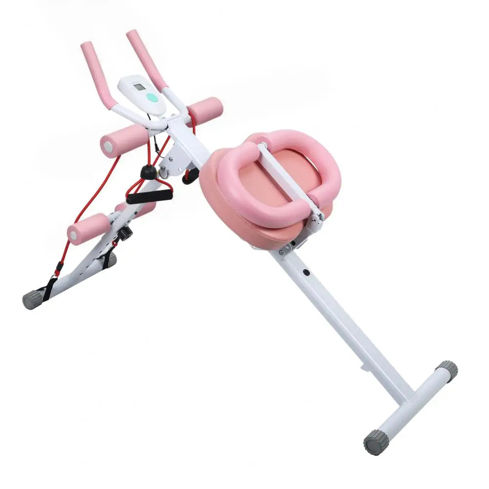 Foldable Adjustable Ab Machine – Home Core Trainer with Knee Protection