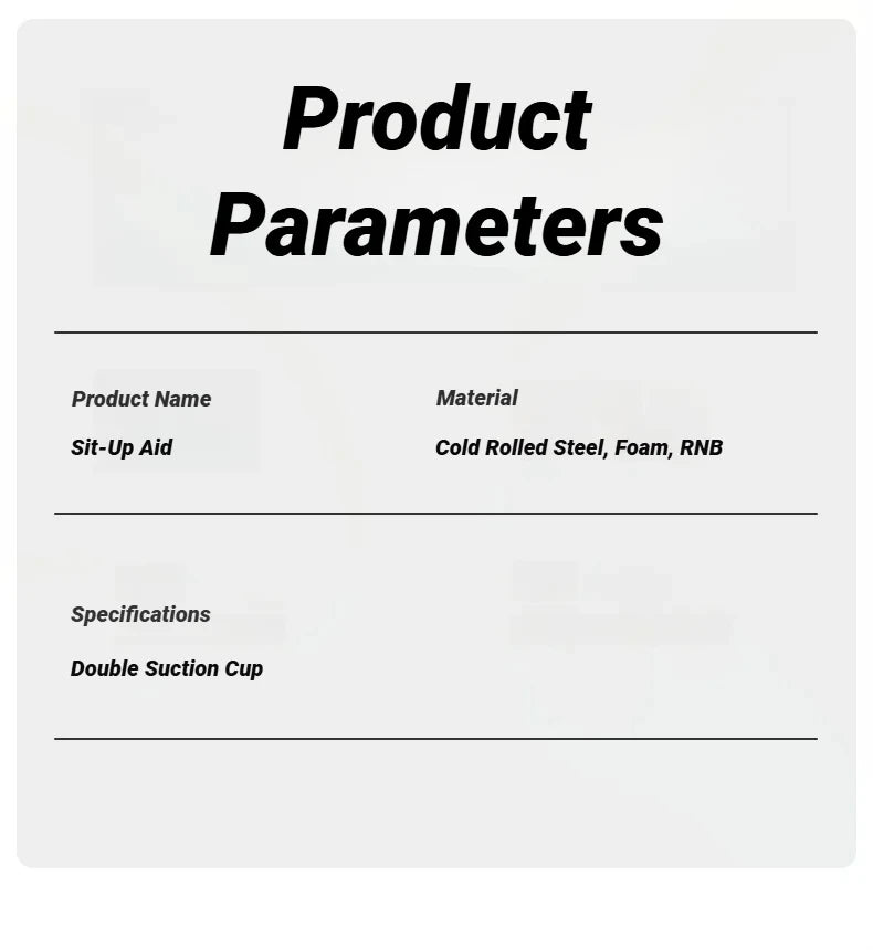Adjustable Sit-Up Bar with Suction Base