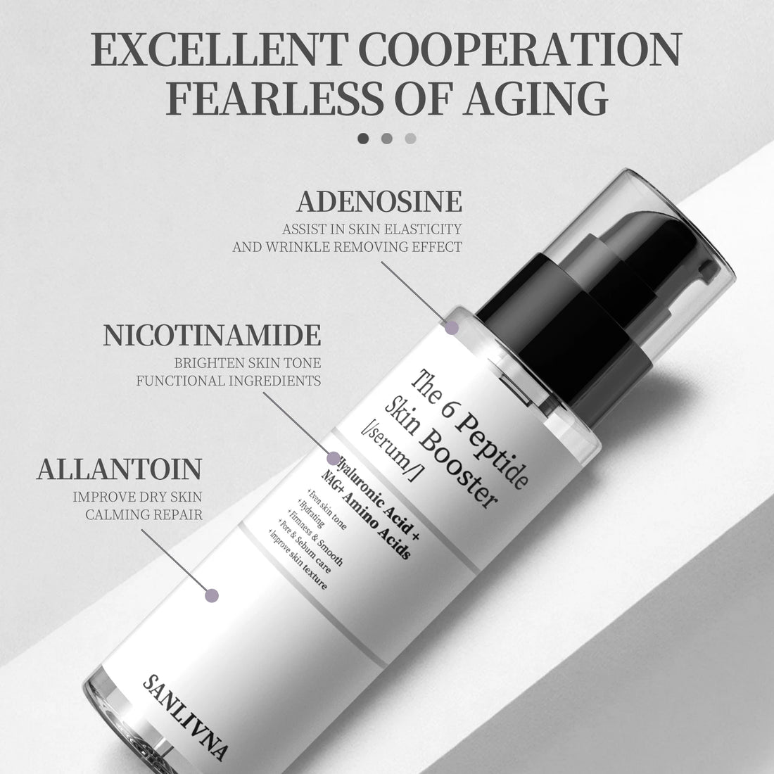 6-Piece Peptide Essence Facial Skin Care Set