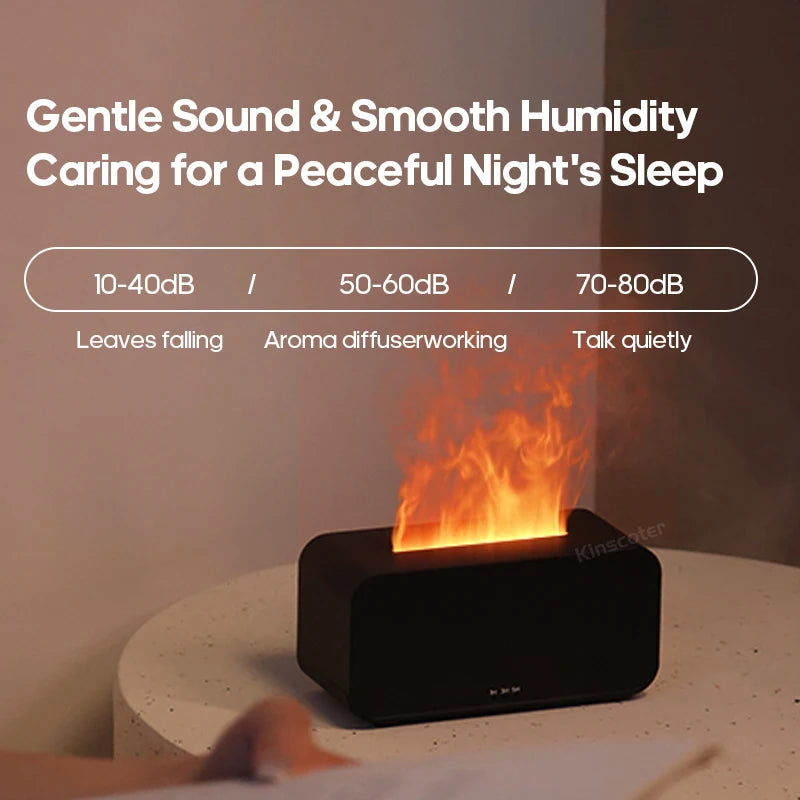 Mini Aromatherapy Flame Simulation Humidifier