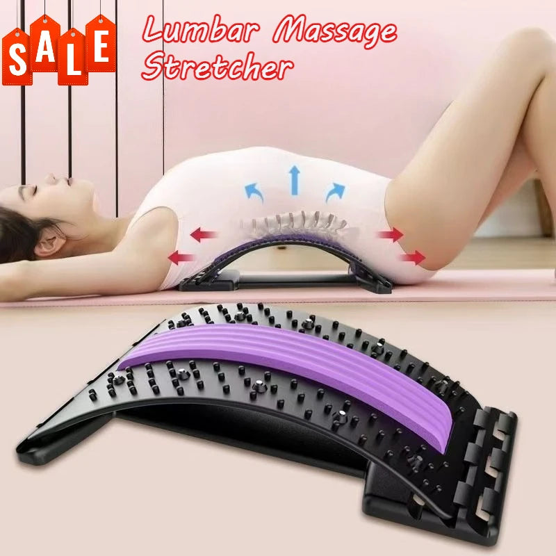 Back & Lumbar Stretching Device – Yoga Fitness Massager