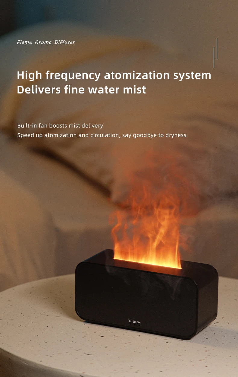 Mini Aromatherapy Flame Simulation Humidifier