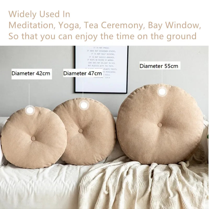 Solid Color Floor Seat Pillow