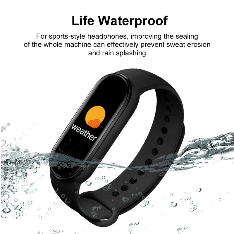 M6 Smart Watch – Fitness Tracker, Heart Rate & Blood Pressure Monitor