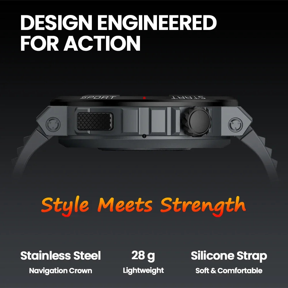 Zeblaze Ares 3 Plus Smartwatch – 1.43" HD AMOLED